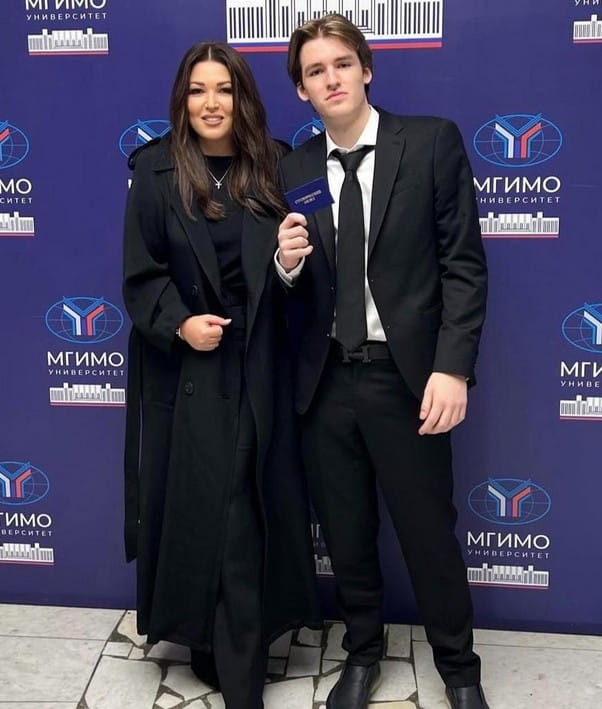 Irina Dubchova s sinom